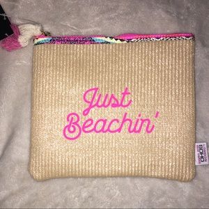 Just Beachin large pouch